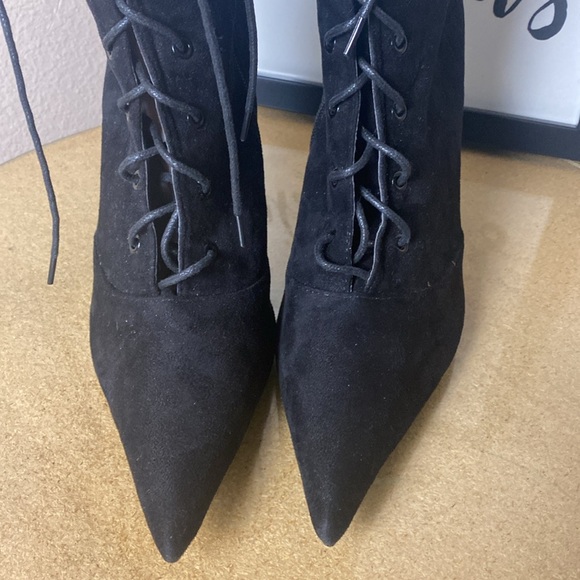 Fashion Nova Pointy Zip Up Boots - Picture 6 of 8